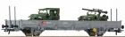67424 Roco Flat car with two Jeeps M38A1 of Swiss Army